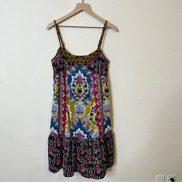 Anthropologie Paisley Velvet Slip Dress Womens Size S - Picture 5 of 10